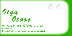 olga otvos business card